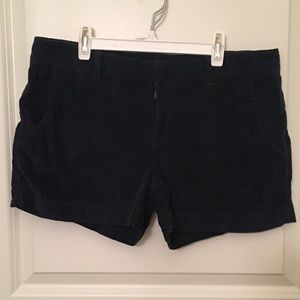 Athleta navy corduroy shorts size 6